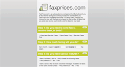 Desktop Screenshot of faxprices.com